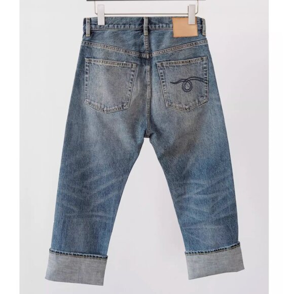 NWT R13 Tailored Drop Cuffed Jeans 24/26/27 Estin Selvedge Blue - Picture 7 of 11